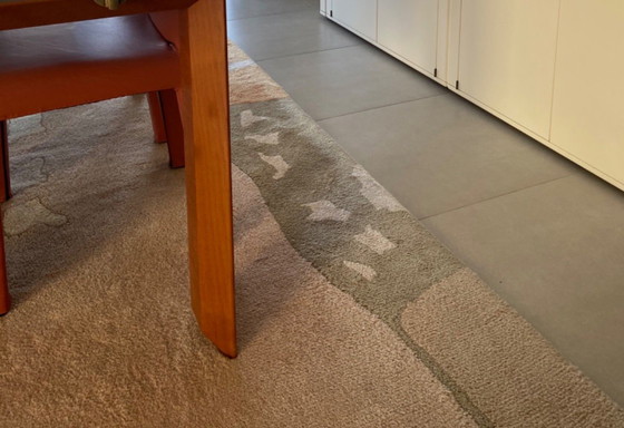 Image 1 of 2 Alfombras/tapetes 2 piezas, de lana, anudadas a mano según diseño propio.