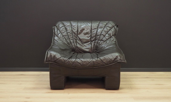 Image 1 of Fauteuil en cuir, design allemand, années 1960, fabricant : Viva