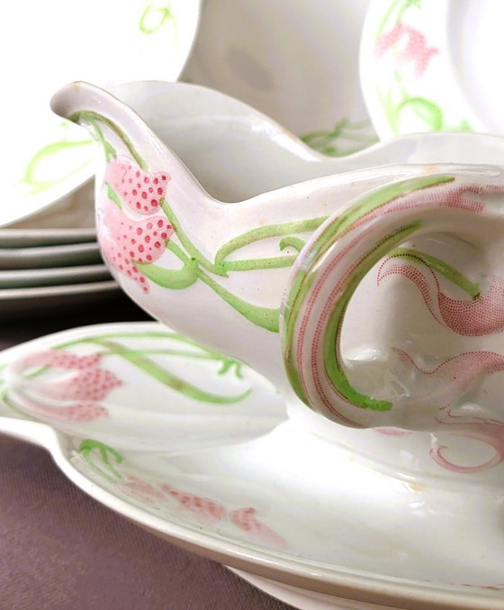 U&C Sarreguemines TIRCIS Jugendstilservice – U C Sarreguemines TIRCIS, Geschirr, Porcelain (photo 6 of 9)