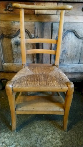 Chaise prie dieu paillÃ©e ancienne en hÃªtre – Fauteuils (photo 14 of 34)