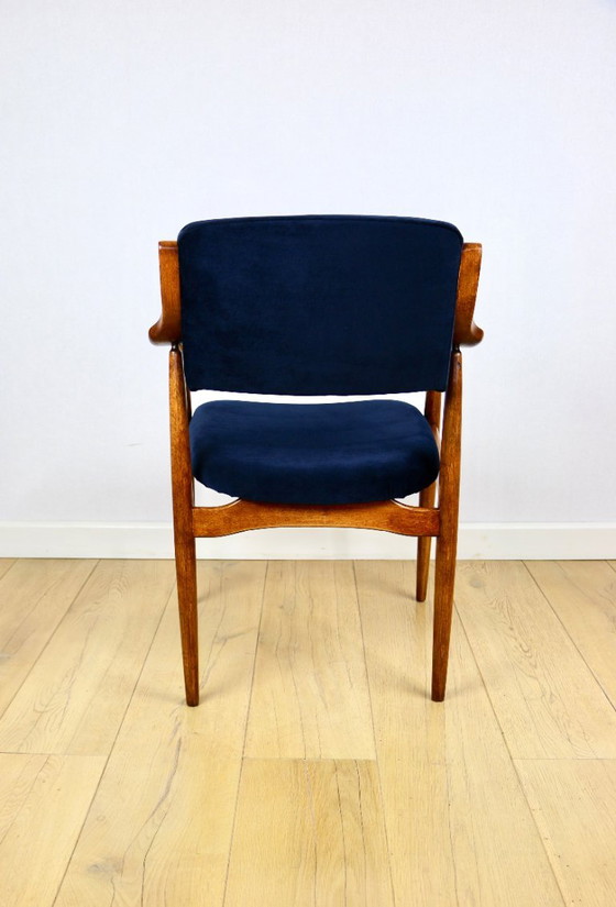 Poltrona da ufficio danese vintage - Blu navy – Axel Concept, Poltrone, Wood (photo 5 of 10)