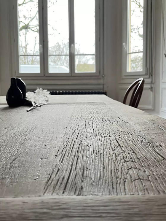 Image 1 of Kingstone Farmhouse Table in solid oak - 250 x 100 cm