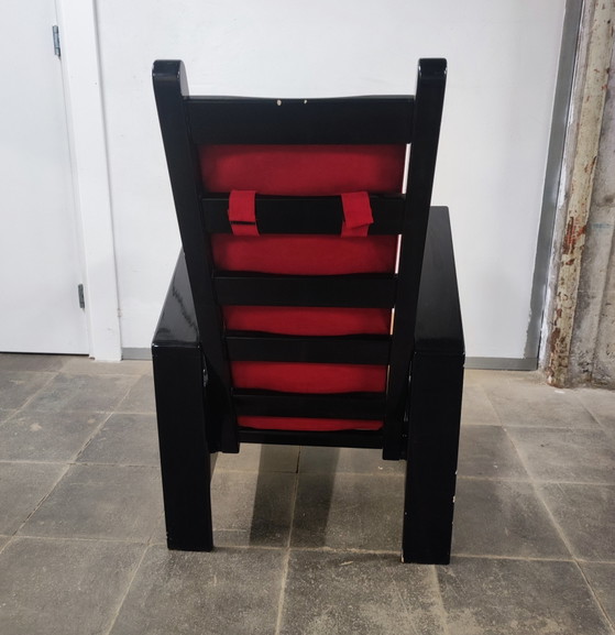 Sedes 4000 Armchair, Design Wim Mulder – Allerhande, Textile, Wood (photo 5 of 7)