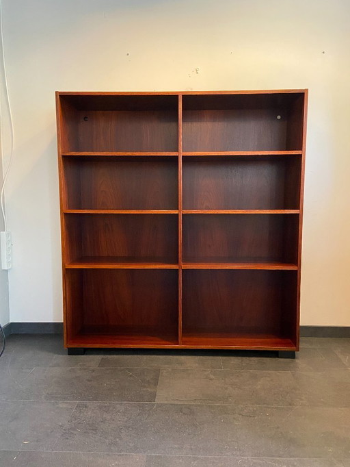 Vintage Danish rosewood veneer bookcase