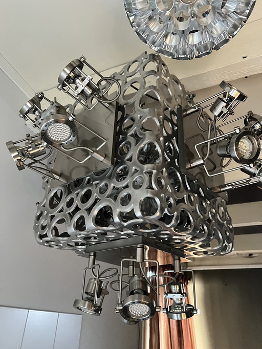 Très grande lampe unique de l'ère spatiale