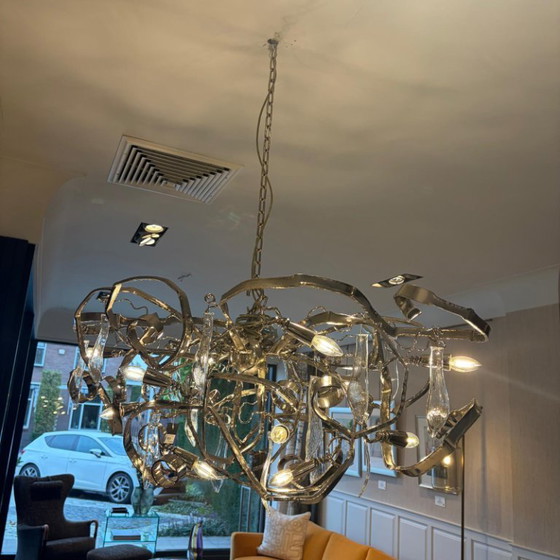Brand van Egmond Delphinium Chandelier Oval – Illuminazione, Vetro, polished steel (photo 4 of 5)