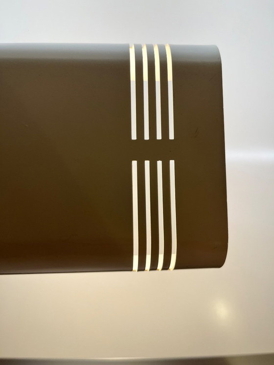Image 1 of Sankey Gino Sarfatti Table Lamp for Targetti, Cream Brass, Black Plastic