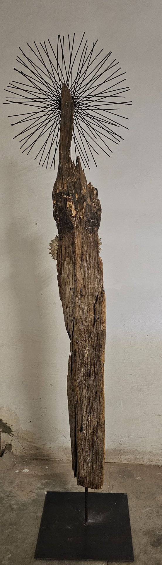 Soul of the Sea - 2.10m Large Driftwood Sculpture / Maritime Guardian – Metal (photo 3 of 5)