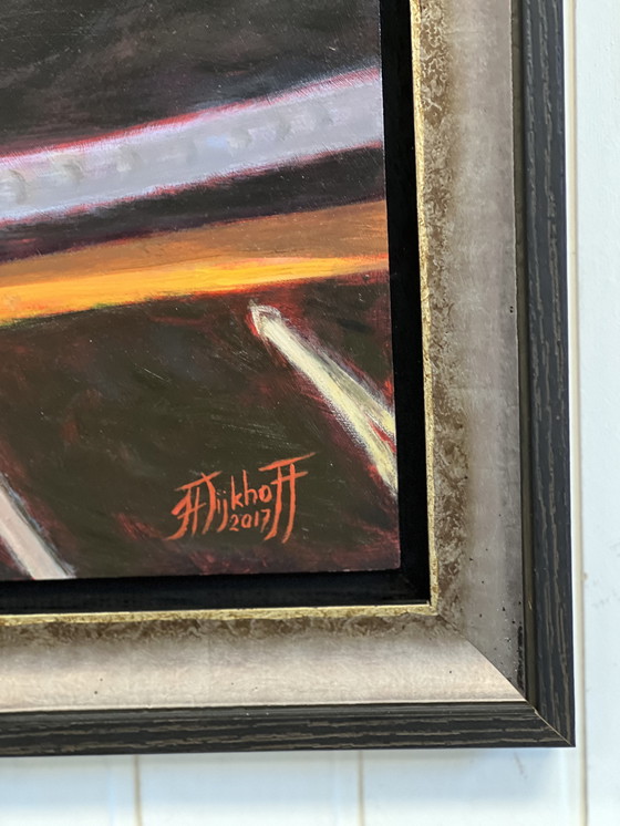 Image 1 of Dipinto originale a olio su tavola "Libertà"