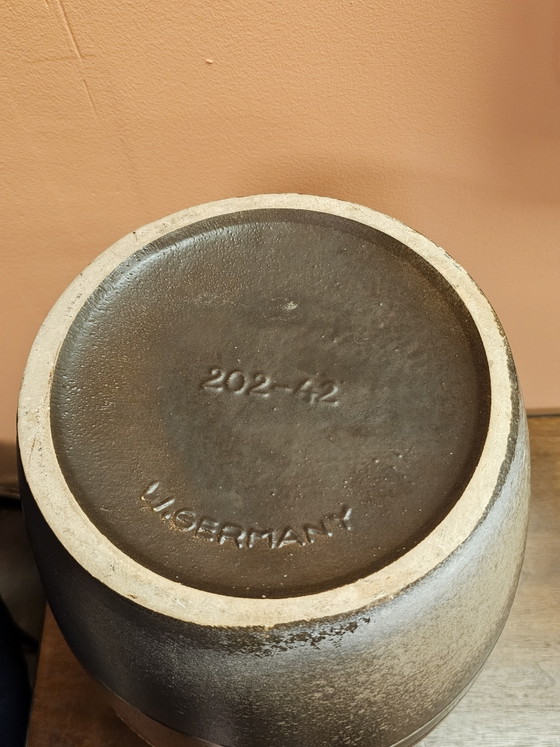Vaso da Terra Vintage Scheurich 202-42 Vaso Arancione Marrone – Vasi, Ceramic (photo 8 of 8)