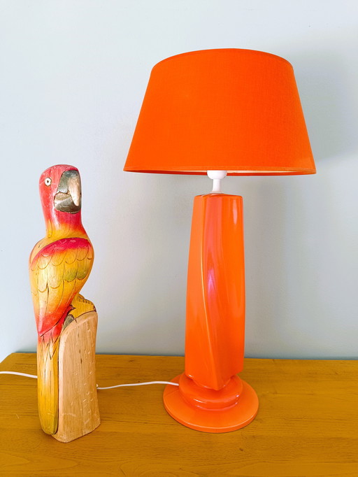 Design table lamp, orange