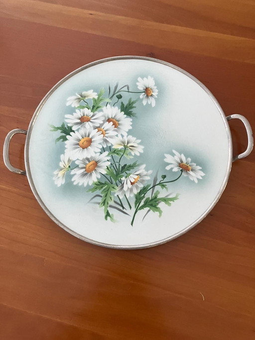 Tray with silver tea set – tafelwaar, Ceramic, Metal (photo 2 of 5)