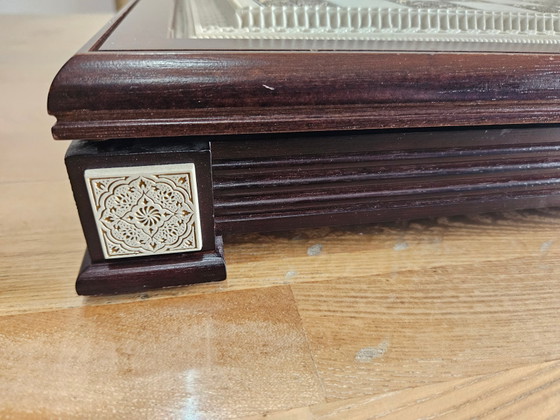 Raj Verzamel schaakspellen van Franklin Mint Porselein, jaren 70, Set van 33 – Decoratieve objecten (photo 17 of 19)