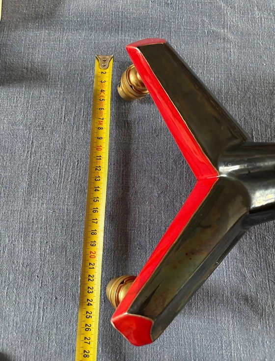 Image 1 of Art Deco ceramic wall lights from the 1950s and 60s