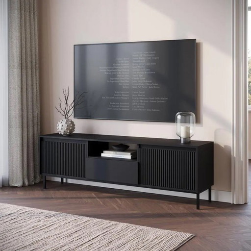 Mueble de TV negro
