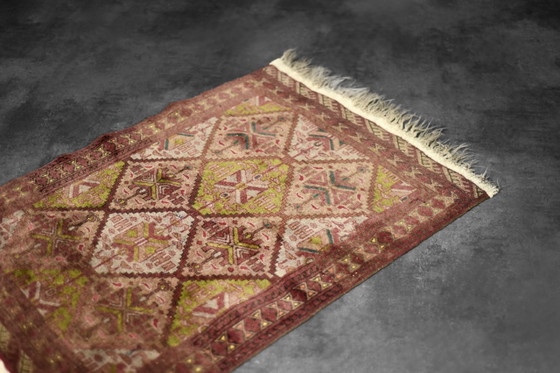 Image 1 of Tappeto Ersari orientale turkmeno vintage tessuto a mano, anni '50