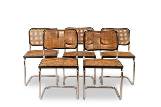 Image 1 of Marcel Breuer. Set of 5 "Cesca" model chairs. 1970s