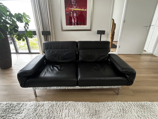 ROLF BENZ PLURA 380 Design Bank – banken, Leather, Metal