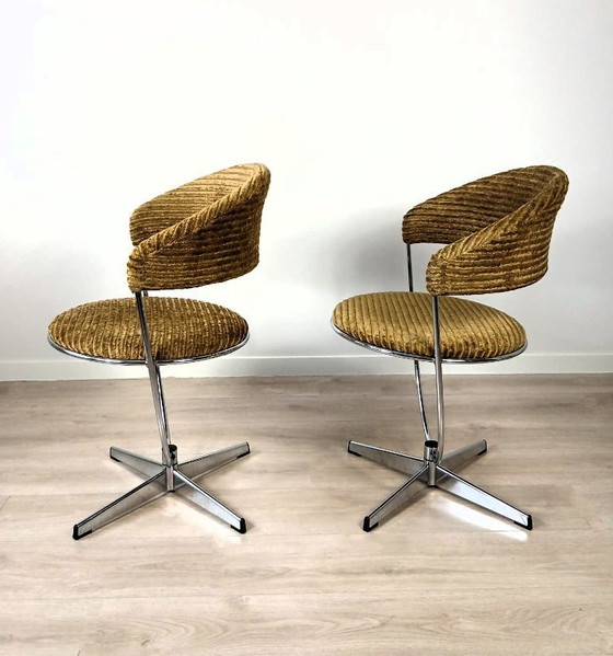 2 X Arne Dahléns Voor Dalum – Eetkamerstoelen, Chrome (photo 12 of 12)