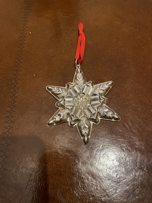 Gorham Sterling Silver 1970 Annual Snowflake Ornament,