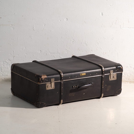 Antique WICO travel trunk in vulcanised fibre – Germany, circa 1930 – Travel bags, Metal, Art Deco (photo 4 of 40)
