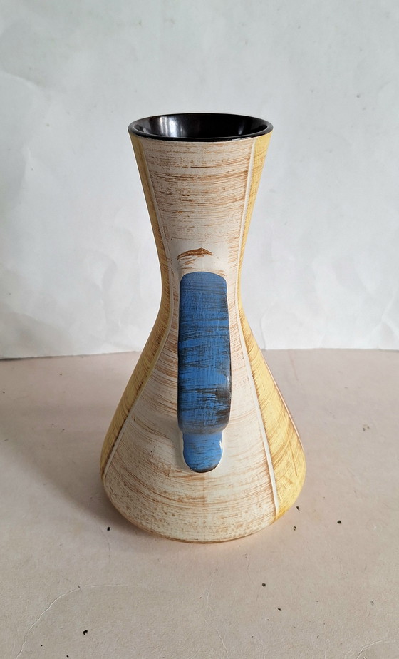 Image 1 of Brocca in terracotta vintage Dümler &amp; Breiden, Germania. Smalto opaco all'esterno. Anni '60.