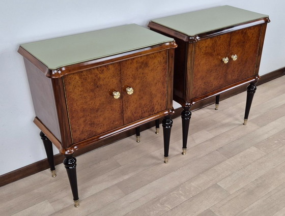 Image 1 of Art Deco bedside tables from the Marche region