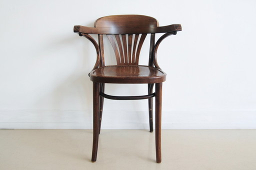 brown wooden bistro chair