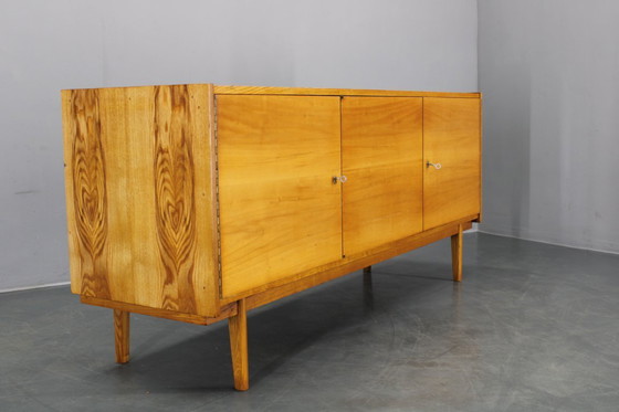 Image 1 of 1960s Czechoslovakian Maple Veneer Sideboard, High Gloss Finish