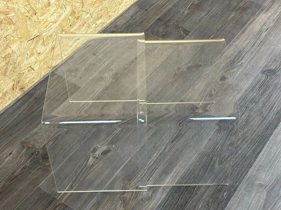 Image 1 of 60s 70s side tables Nesting Tables Acrylic Plastic Space Age Design