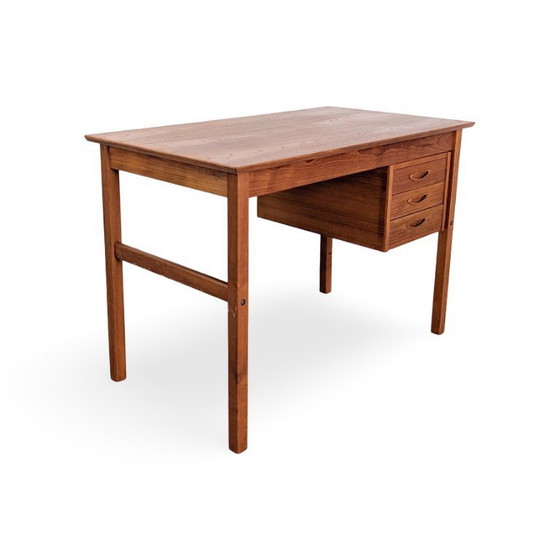 Image 1 of Bureau en teck d'origine, style danois, années 1960