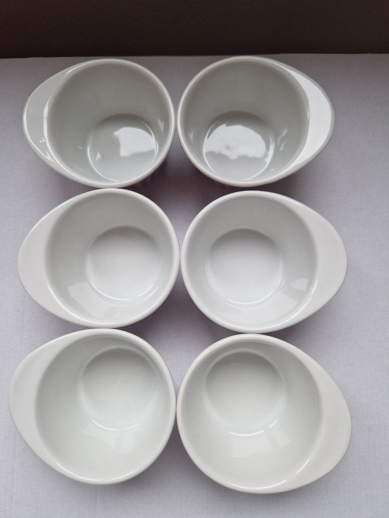 Image 1 of 6 porseleinen soufflévormen. Lukull.Schönwald Duitsland. 1950-1970