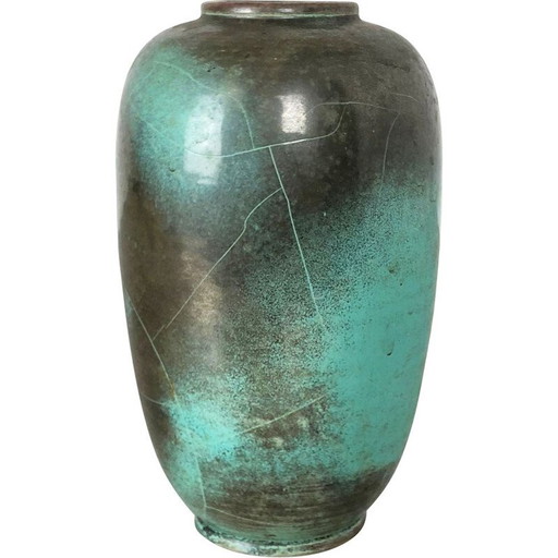 Vase d'atelier vintage en céramique de Richard Uhlemeyer Hanovre, Allemagne 1940