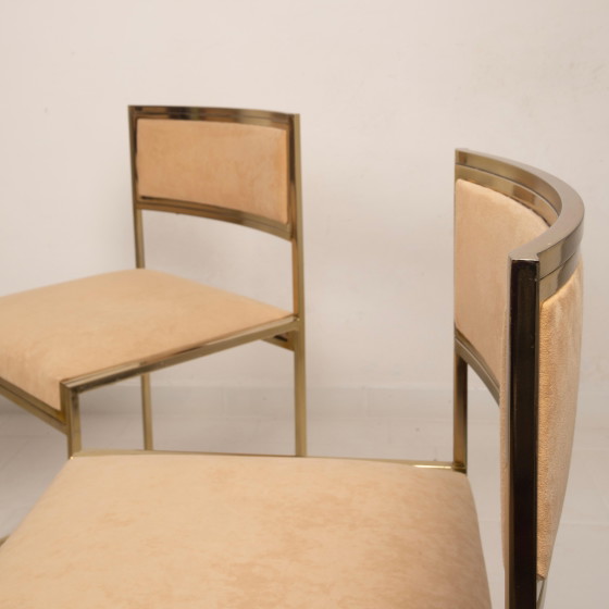 Sedie SQ-AL di Willy Rizzo per Maison Willy Rizzo – Versione Ottone 1970 – Sedie da pranzo (photo 12 of 27)