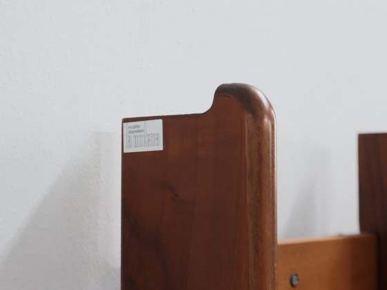 Image 1 of Vintage La Moderna houten kapstok uit de jaren 70 met spiegels voor in de hal.