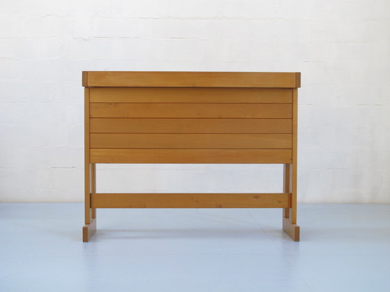 Image 1 of 1 Bar en 3 Hoge Solid Elm Krukken Gepubliceerd door Groupe Regain Jaar 80