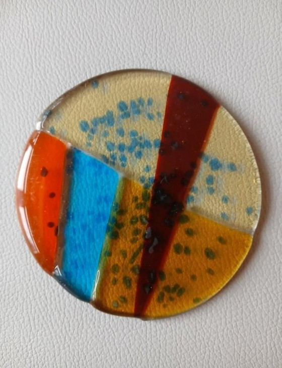 Image 1 of Posavasos de cristal, estilo Murano.