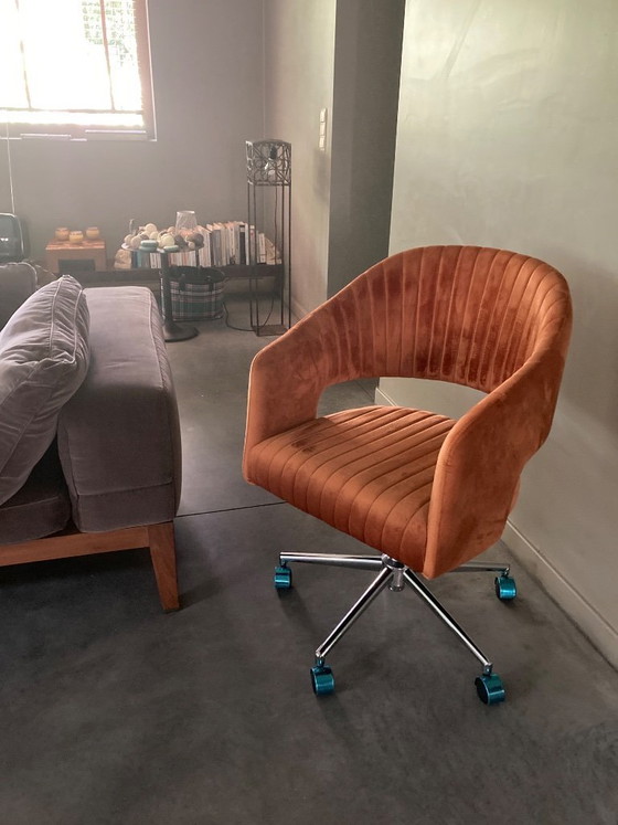 Verstelbare bureaustoel – Bureaustoelen, Velvet, Metal (photo 7 of 8)