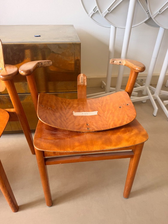 Domus chairs (9 pieces, also available individually) – Ilmari Tapiovaara, Dining chairs, Wood (photo 6 of 21)