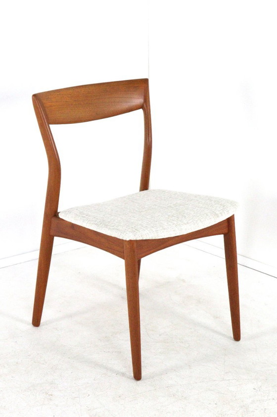 Set 6 Sedie da pranzo R. Borregaard per Viborg vintage imbottite restaurate – Wood (photo 2 of 16)