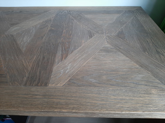 Image 1 of Tavolo da pranzo con piano intarsiato