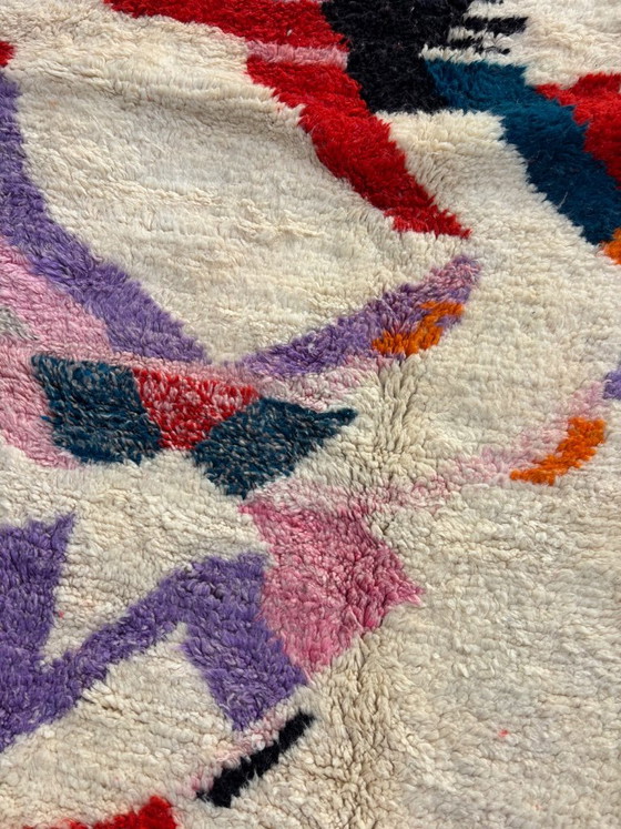 Tapis à motifs abstraits multicolores, leslosanges, Laine, Crème, Abstract (photo 5 sur 9)