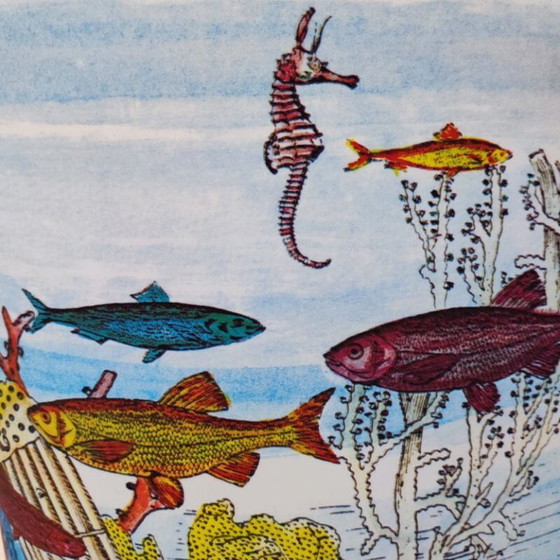 Image 1 of Wunderschöne Stehlampe „Aquarium“ aus den 1990er Jahren von Piero Fornasetti für Antonangeli