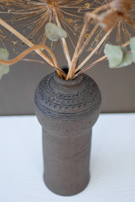 Image 1 of Modernist, earthenware ceramic vase by Inger Persson for Rörstrand, Sweden