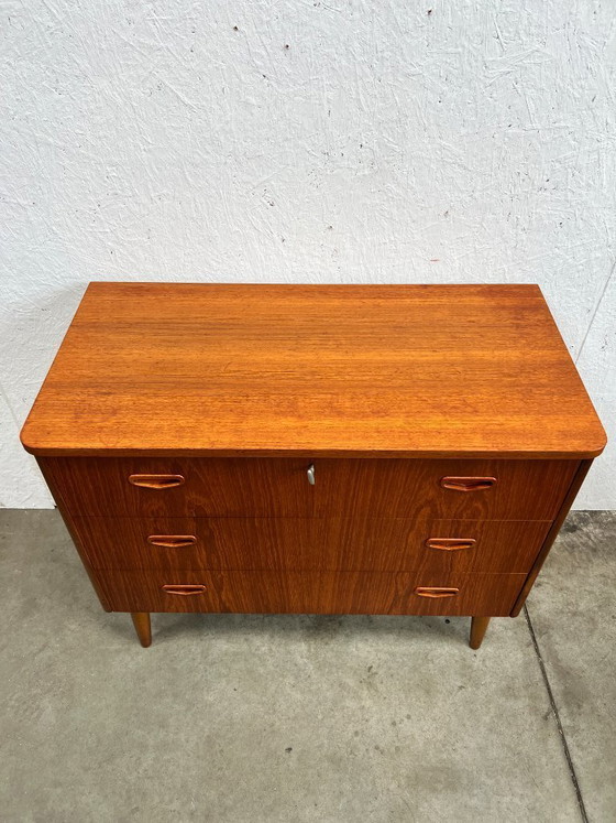 Image 1 of Cassettiera vintage, Svezia anni '60, SMI (Svensk Möbelindustri), Teak