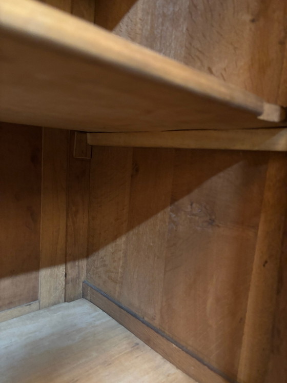 Armadio Brocante a un'anta / Credenza con vetrina / Armadio, Credenze con vetrina, Legno, Nero (foto 9 di 9)