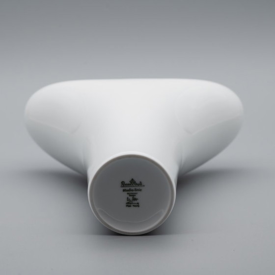 Image 1 of Duo de vases SPIRIT en porcelaine blanche et noire, Rosenthal Studio Linie, par Platt & Young