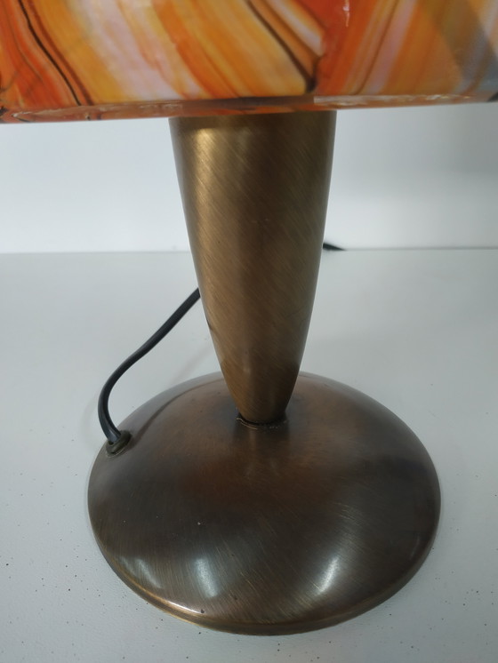 Image 1 of Vintage '60-70s Style' Glass Table Lamp