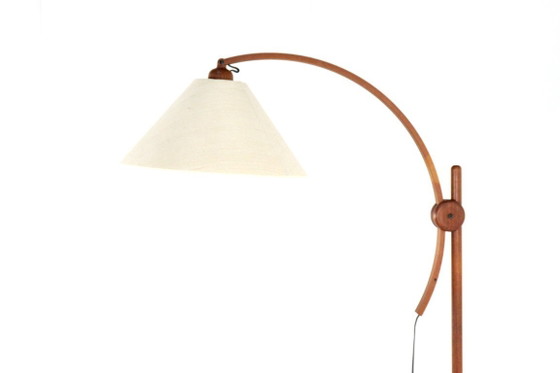 Image 1 of Lampadaire Domus « Arcea » en teck vintage