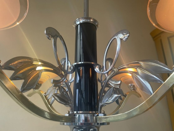 Image 1 of Lámpara colgante Lámpara de techo Lámpara Loros art decó 1940 Francés